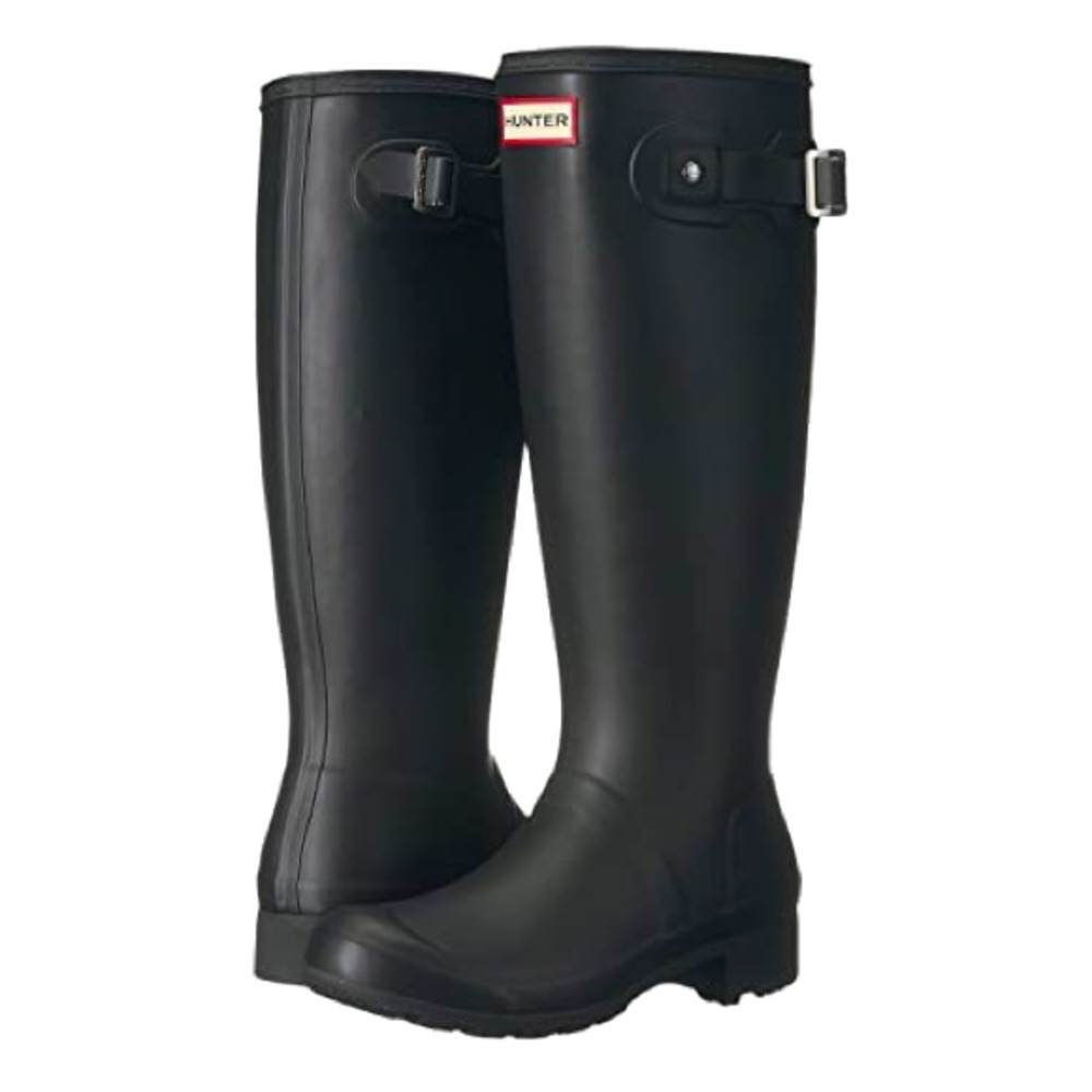 Women’s Hunter Original Tour Rain Boots Black Matte size US 8, EU 39, UK 6